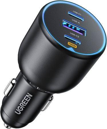 Ugreen 90413 mobile device charger Universal Black Cigar lighter Fast charging Auto