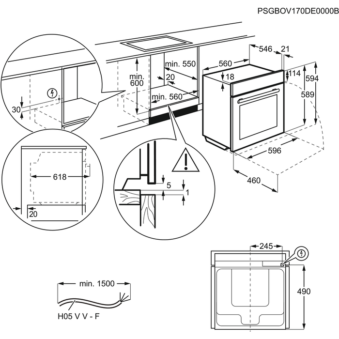 Electrolux Backofen EB6L40SW – image 3