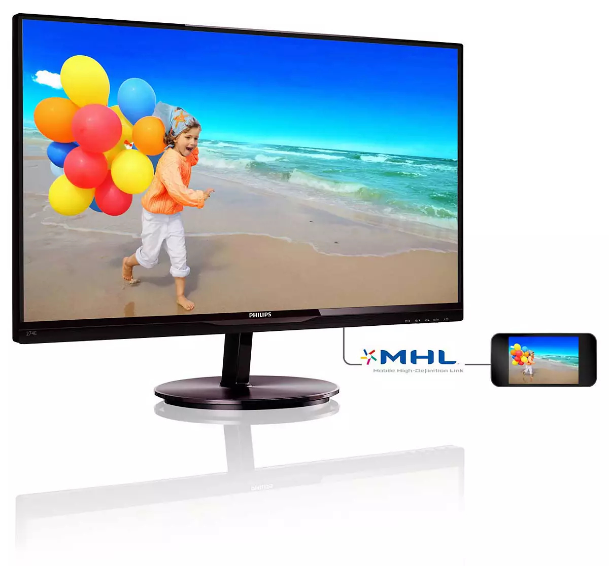 Philips 274E5QHAB/56 computer monitor – image 2