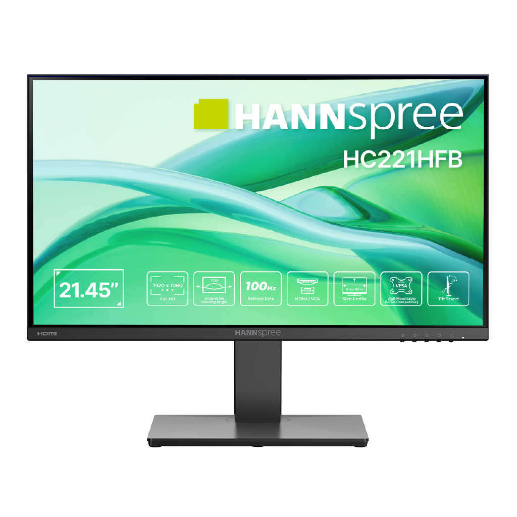 Hannspree HC221HFB Desktop Monitor (UK Only) – image 1