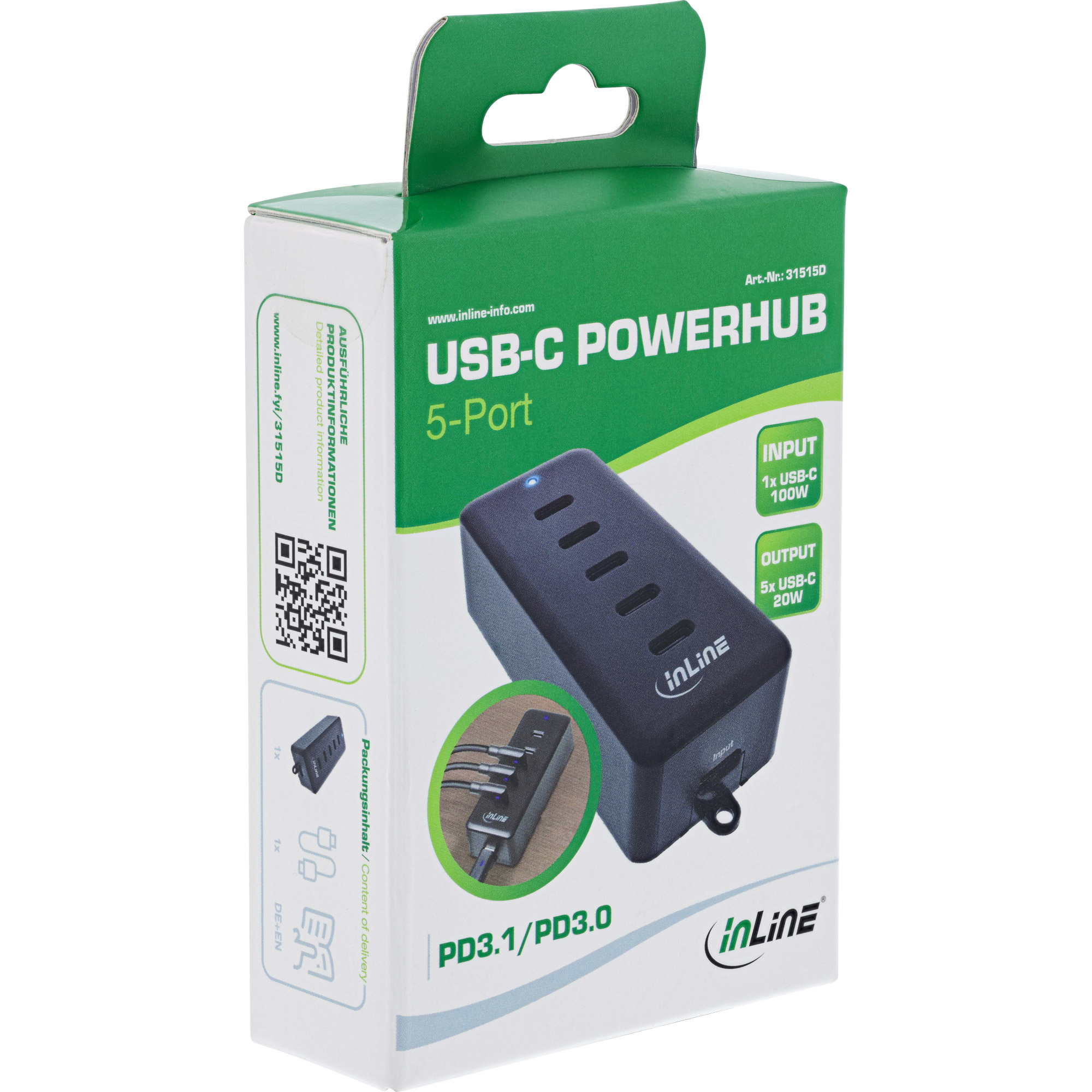 InLine USB-C extension, 5-port – image 5