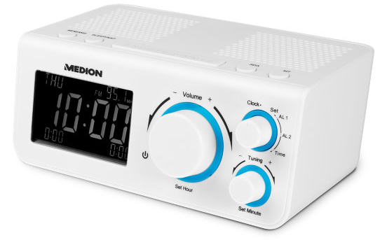 MEDION E66323 Clock Analog & digital White – image 2