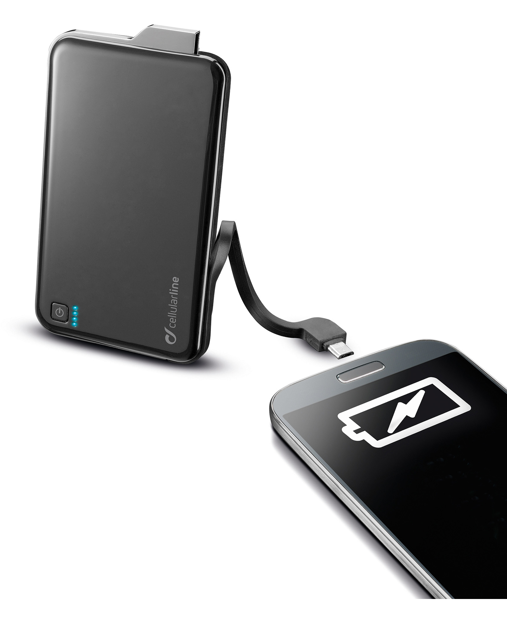 Cellularline Freepower Slim 5000 with Cable - Micro USB - Universal