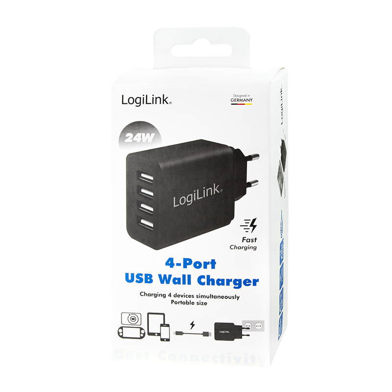 LogiLink PA0211 mobile device charger Smartphone, Tablet Black AC Indoor – image 7