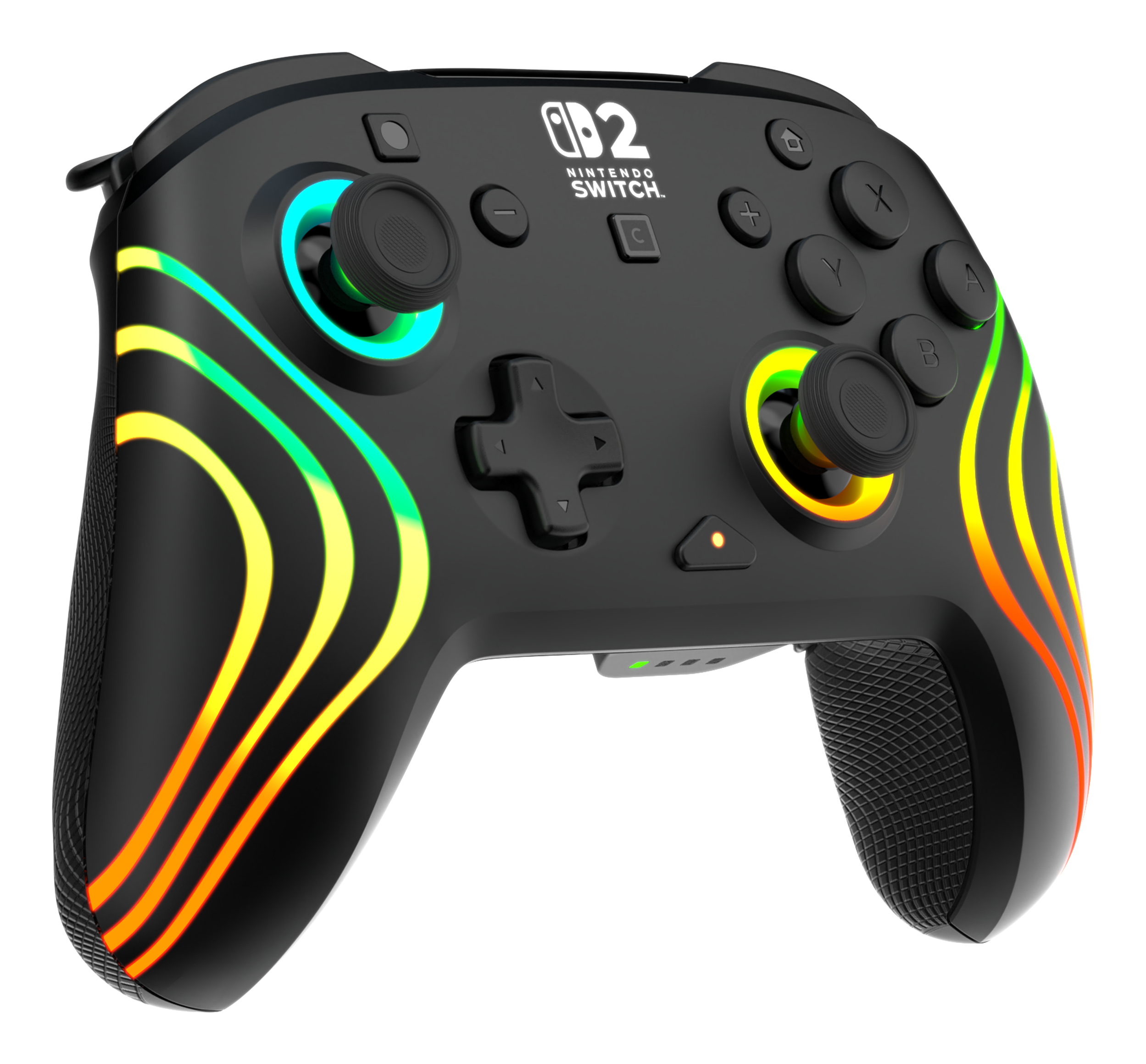 Turtle Beach Afterglow Wave Noir Manette de gaming RGB sans fil Sous licence officielle pour Nintendo Switch 2