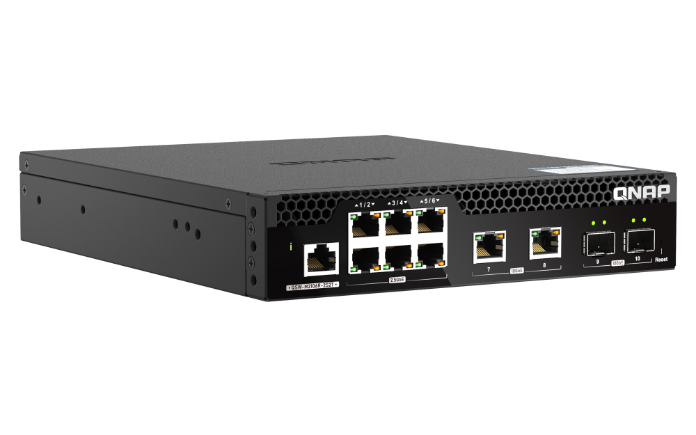 QNAP QSW-M2106R-2S2T network switch Managed L2 – image 3