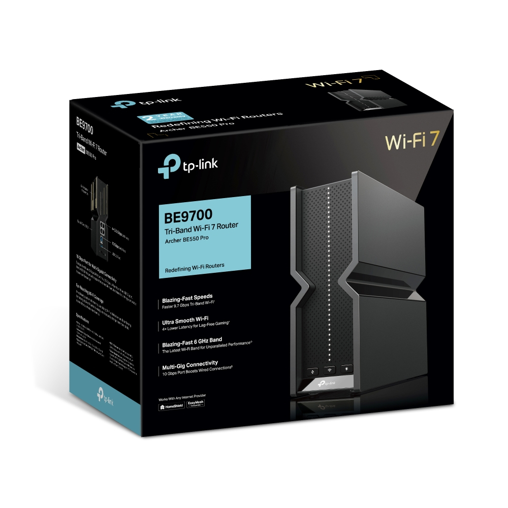 TP-Link BE9700 wireless router 2.5 Gigabit Ethernet Tri-band (2.4 GHz – image 4