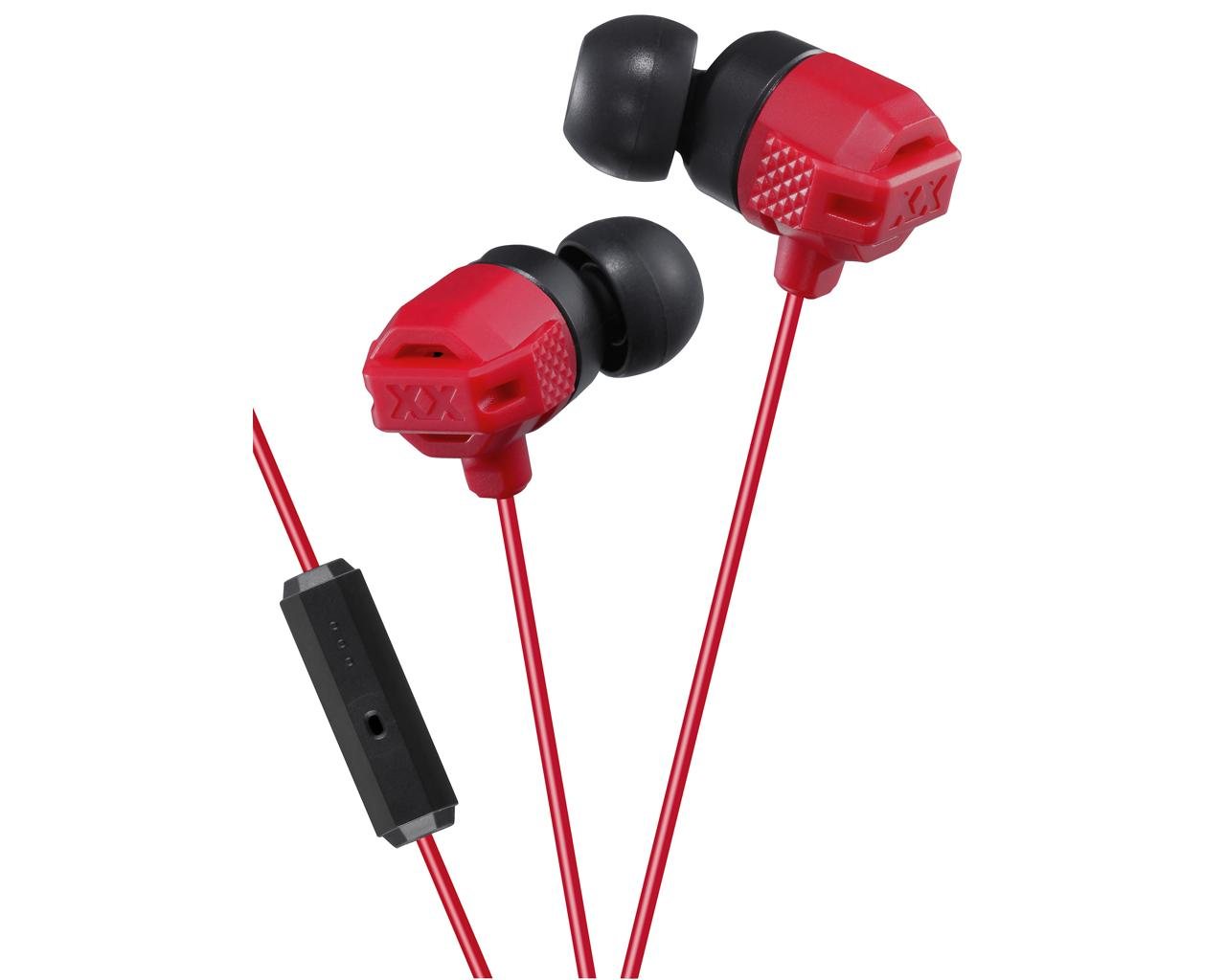 JVC HA-FR202-R-E headphones/headset Wired In-ear Calls/Music Black, Red – image 2