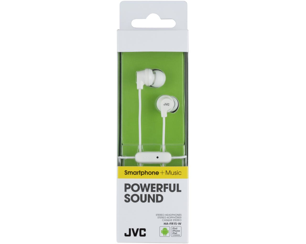 JVC HA-FR15-W-E Colourful inner ear headphones with remote & mic – image 2