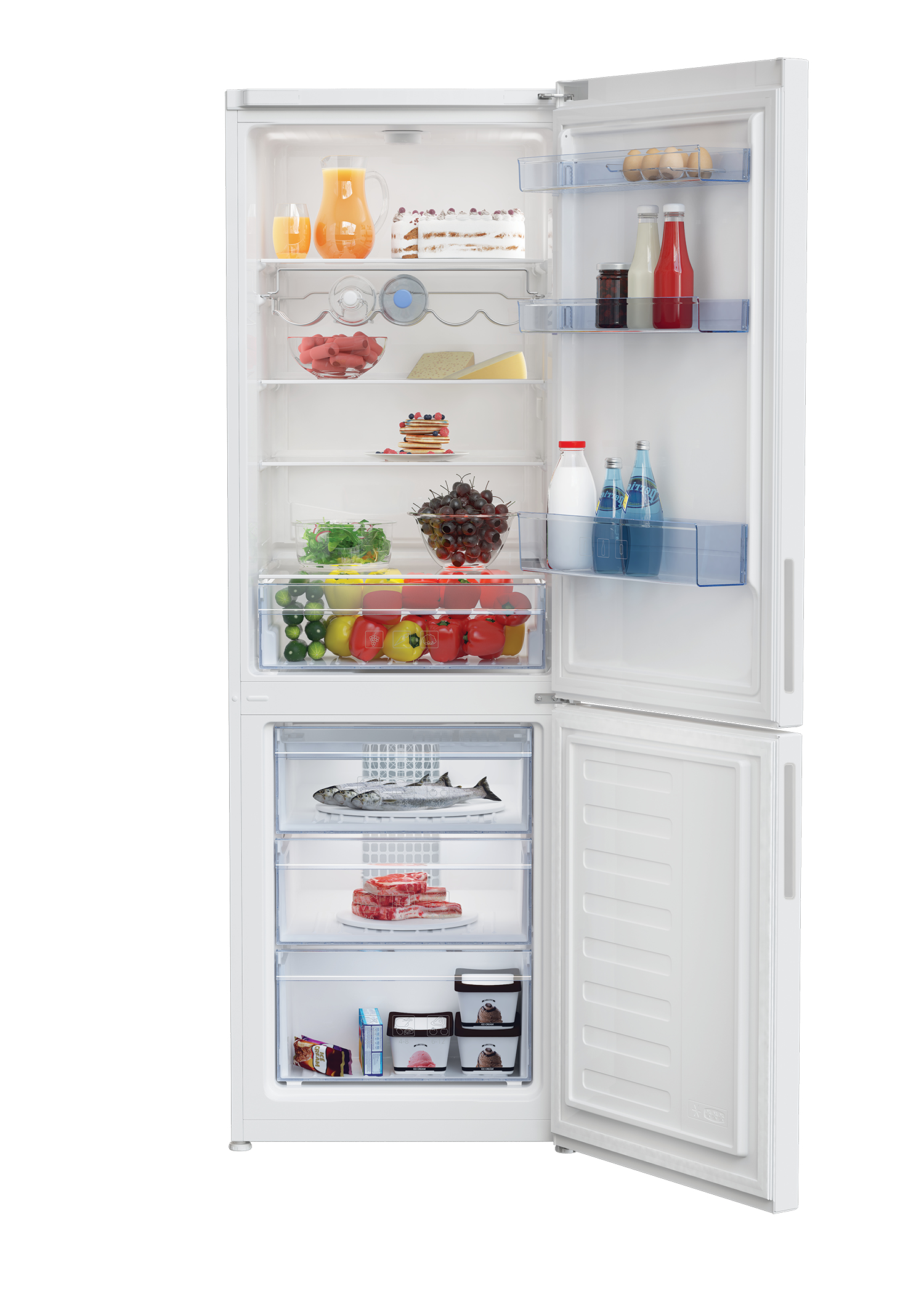 Beko CCFH1685W fridge-freezer Freestanding – image 3