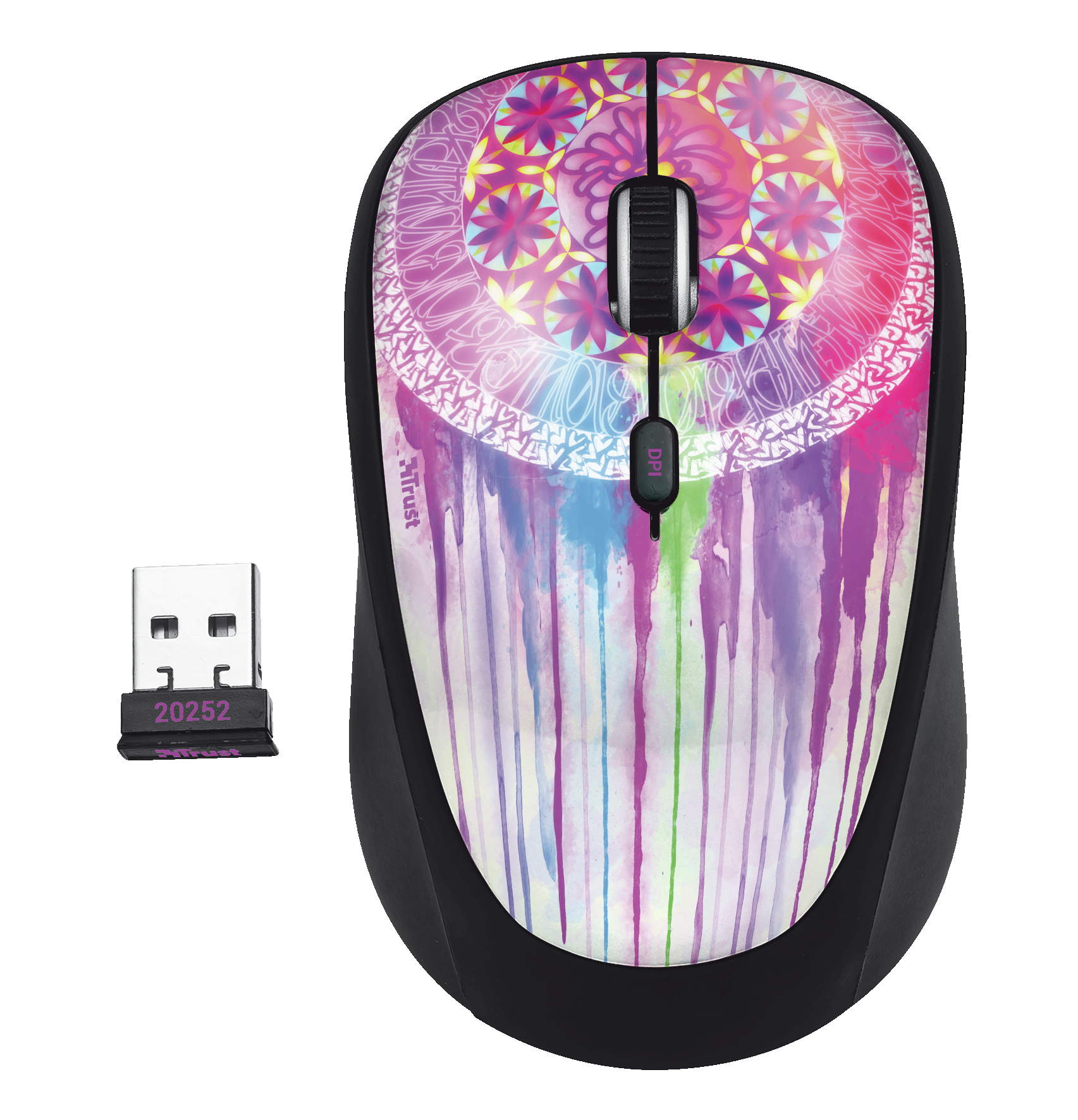 Trust 20252 mouse Travel Ambidextrous RF Wireless Optical 1600 DPI – image 2