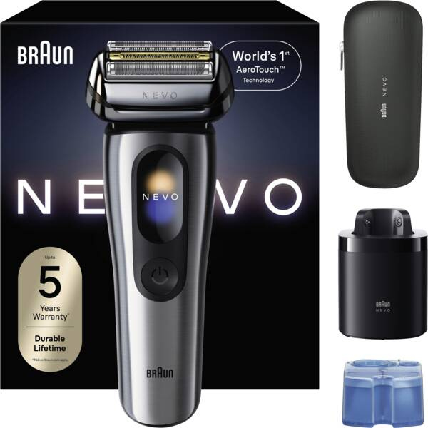 Braun NEVO 917667 men's shaver Foil shaver Trimmer Silver – image 2