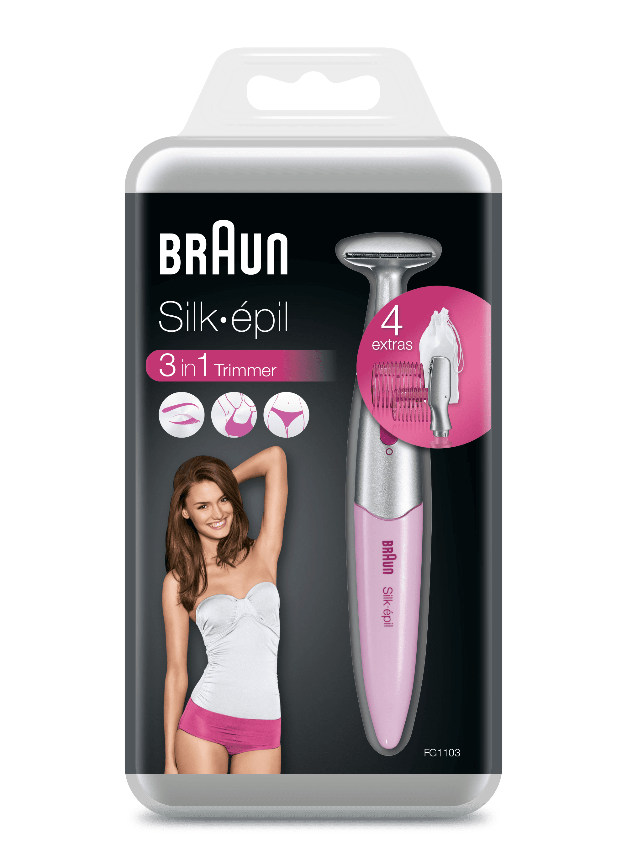 Braun 81663314 bikini trimmer Pink, White – image 2