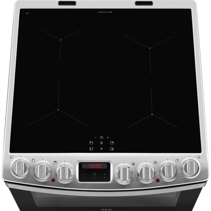 AEG CIB6731ACM Freestanding cooker Electric Ceramic hob Stainless steel – image 2