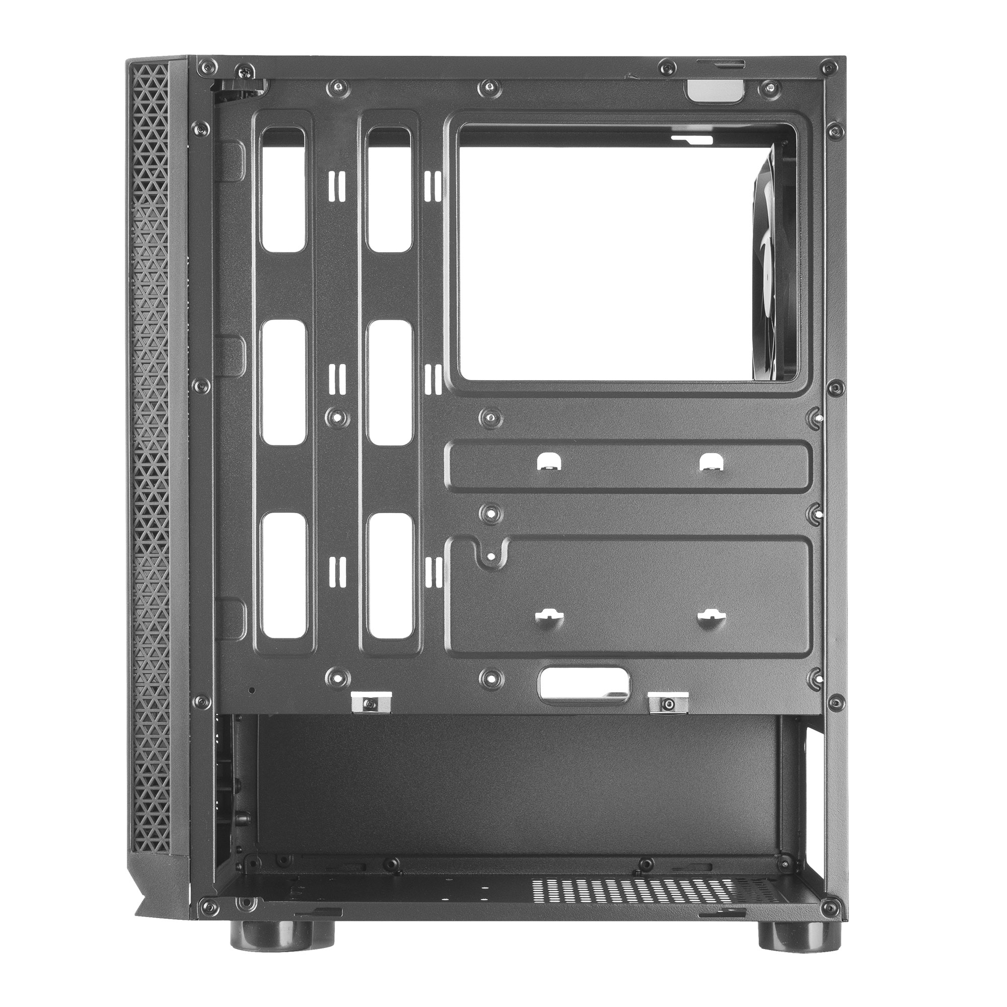 Mars Gaming MCN2 ATX Gaming PC Case Full Side Window Front Grille Dual Chamber Design Rear Fan – image 6