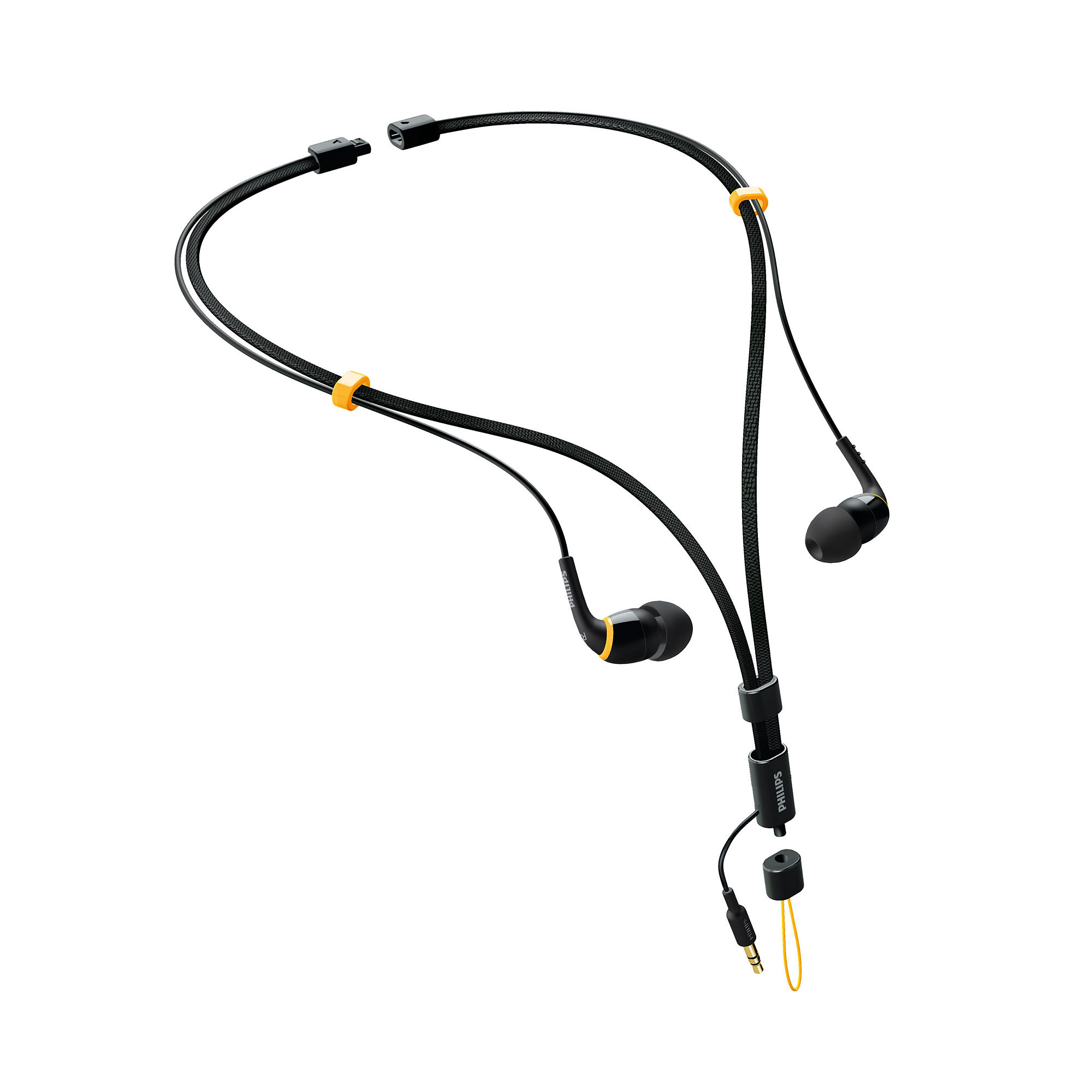 Philips SHE9555/98 headphones/headset Wired In-ear, Neck-band Black – image 2