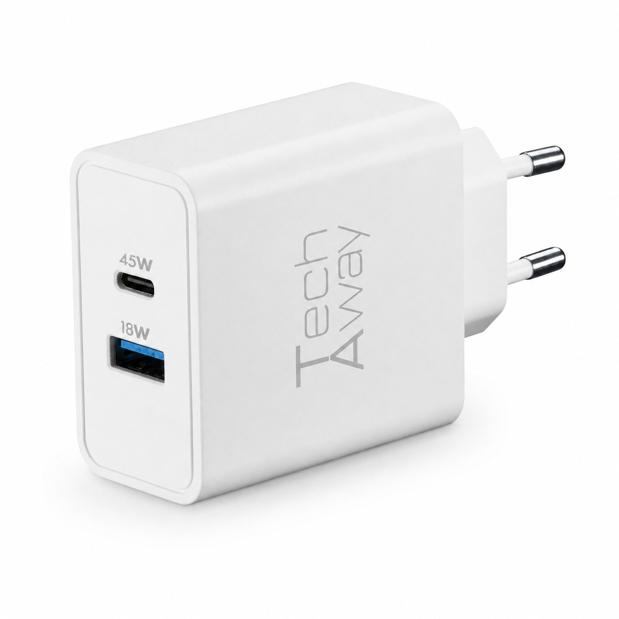 Tech Away GAN+ PD 45W CHARGER DUAL USB-A + USB-C PORT – image 1