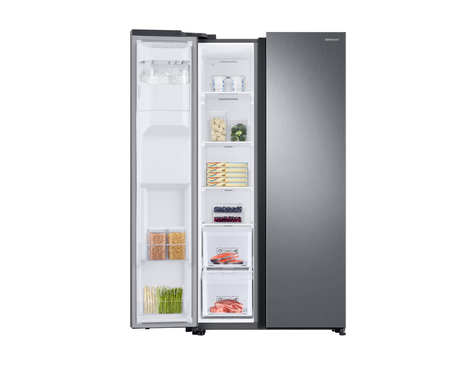 Samsung RS68N8220S9 side-by-side refrigerator Freestanding – image 7