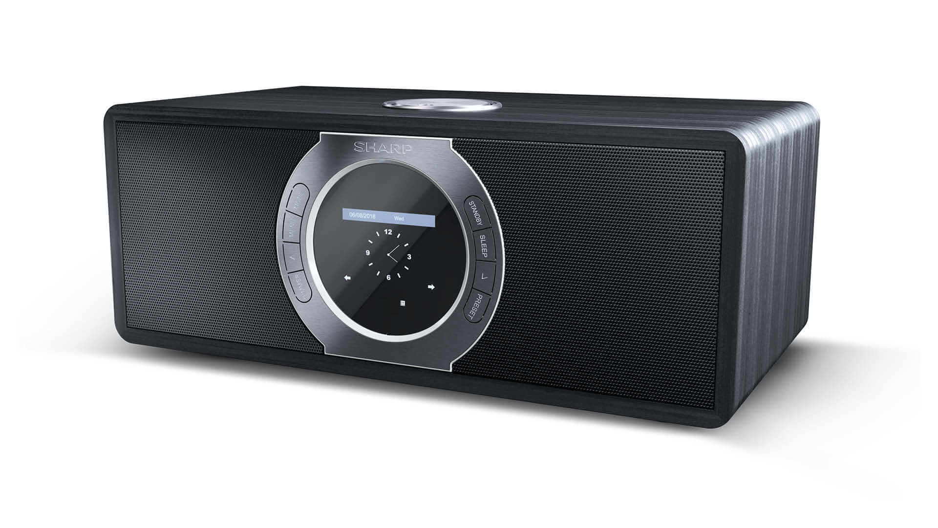 Sharp DR-I470(BK) radio Personal Analog & digital Black, Stainless steel – image 2