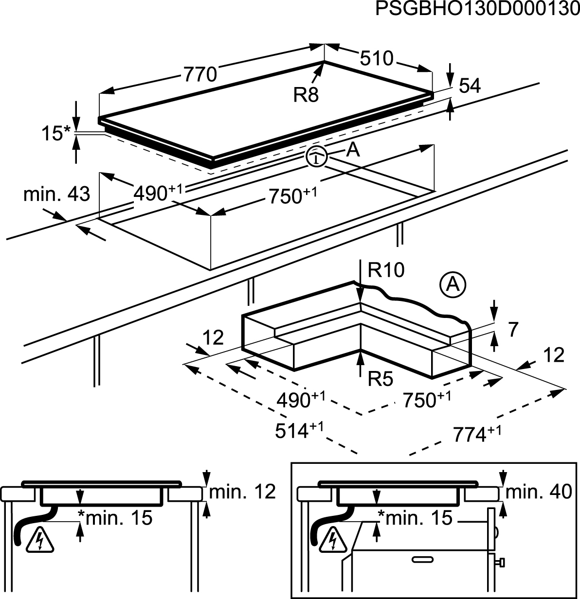 AEG HK856600IB Black Built-in Zone induction hob 4 zone(s) – image 3