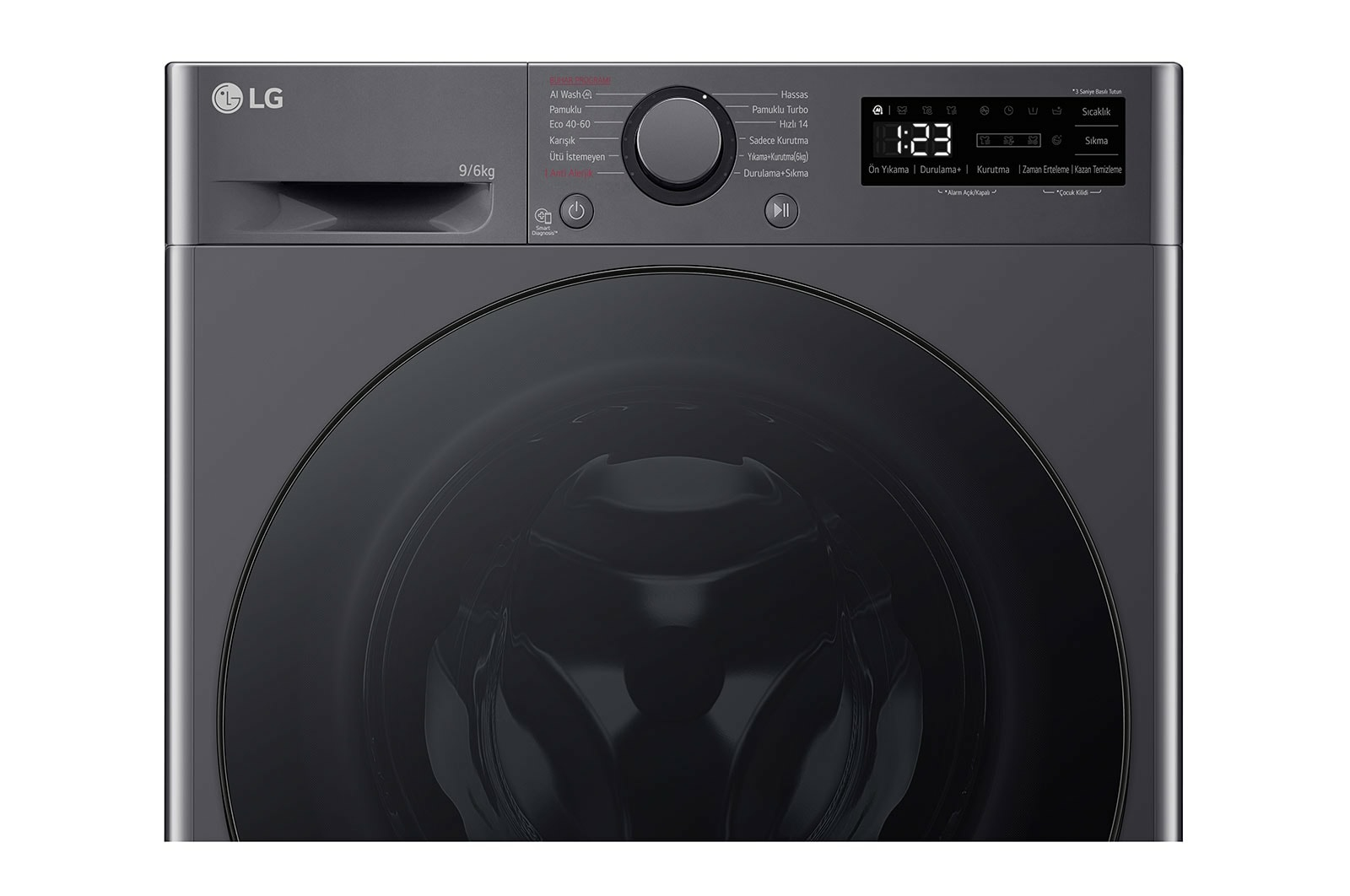 LG F4Y5VRPYJ washer dryer Freestanding Front-load Silver – image 4