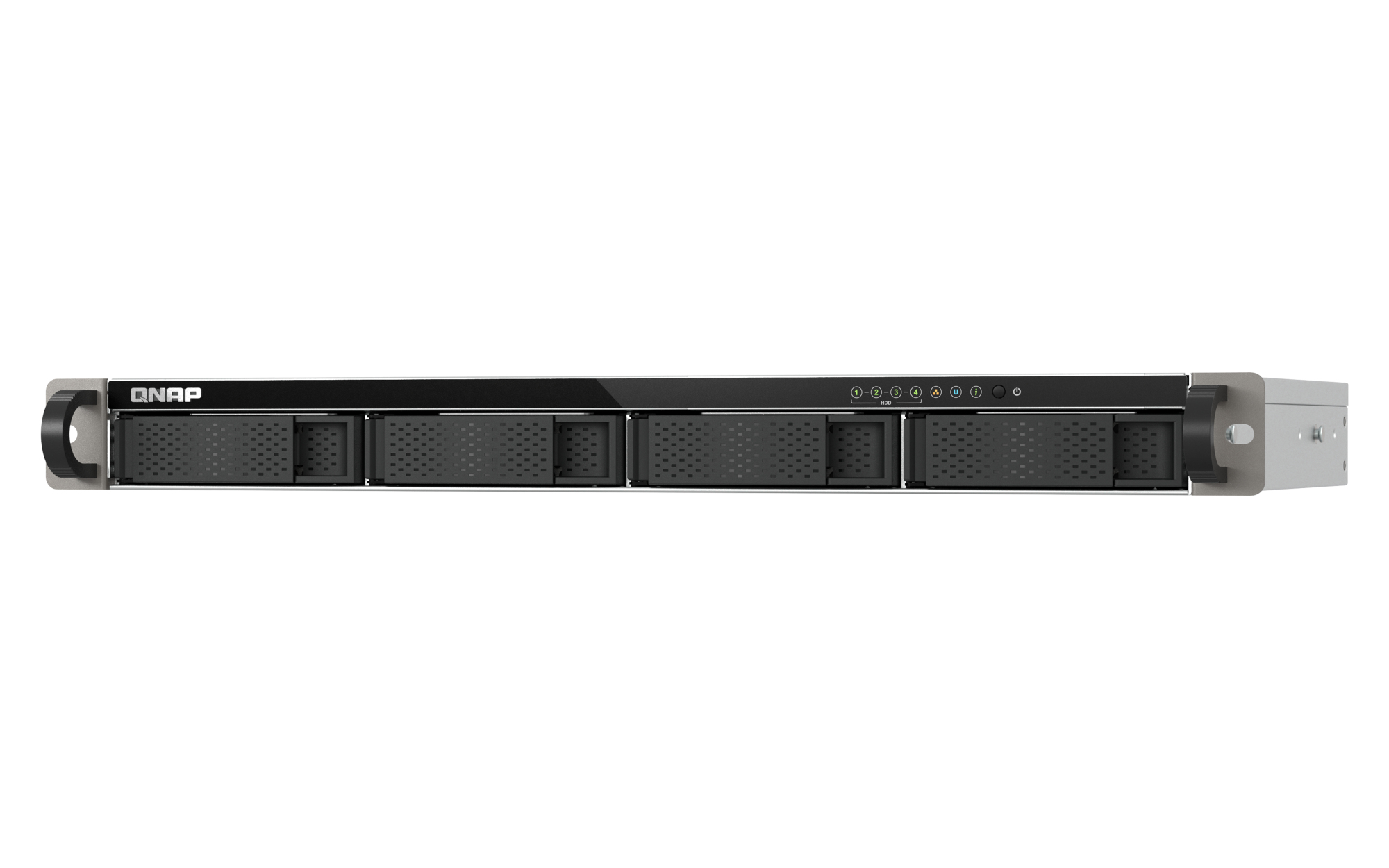 QNAP TS-432XeU NAS Rack (1 U) 4 Go DDR4 0 To QNAP QTS Noir, Gris