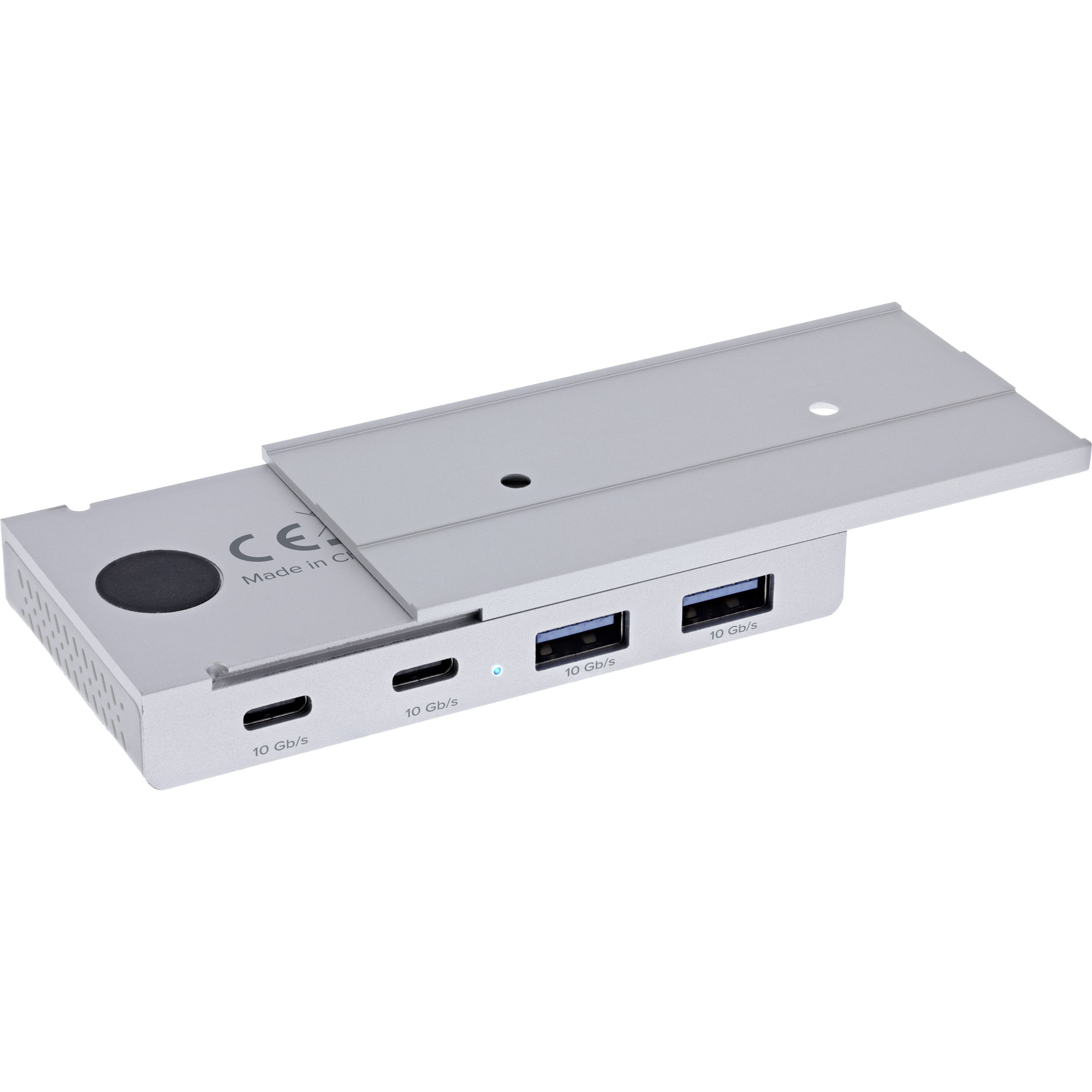 InLine 35395M interface hub USB 3.2 Gen 2 (3.1 Gen 2) Type-C 10000 Mbit/s Silver – image 2
