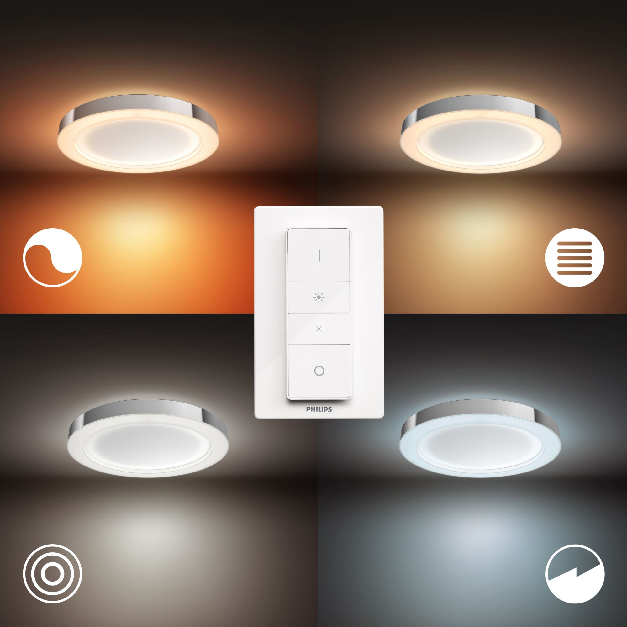 Philips by Signify Philips Hue White ambience Adore Bathroom ceiling light – image 8