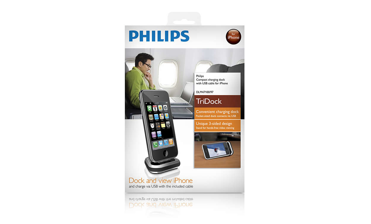 Philips DLM47100/97 mobile device dock station MP3 player / Smartphone Black, Silver – image 5
