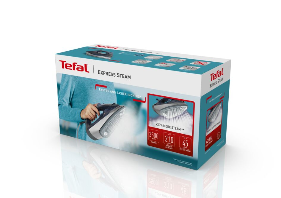 Tefal Express Steam FV2868 Dry & Steam iron Cerilium soleplate – image 7