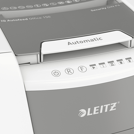 Leitz IQ Autofeed Office 150 Automatischer Aktenvernichter Partikelschnitt P4 – Foto 6 von 11