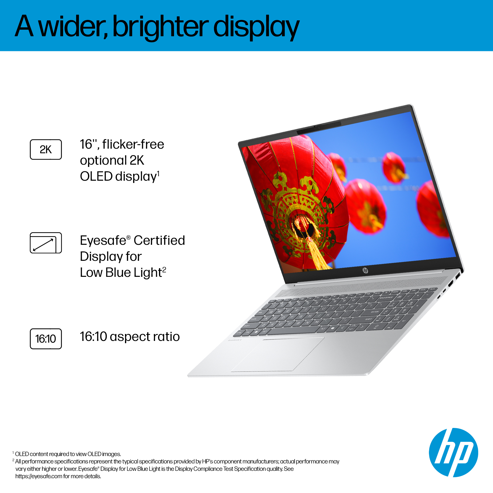 HP OmniBook 5 LaptopAI 16-af1002na Intel Core Ultra 5 225U Laptop 40.6 cm (16″) 2K 16 GB LPDDR5x-SDRAM 512 GB SSD Wi-Fi 6 (802.11ax) Windows 11 Home AI PC Silver image 7