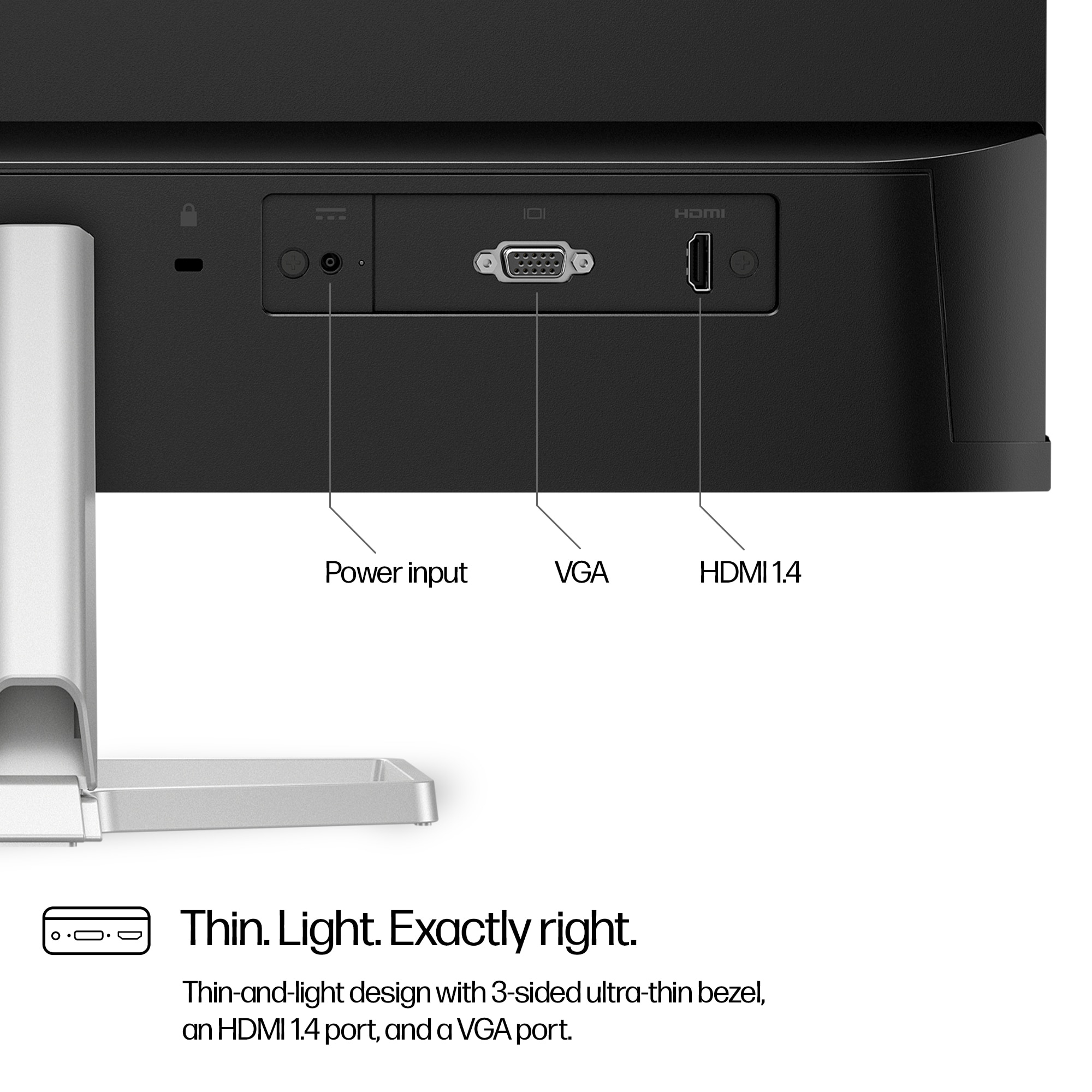 HP Series 5 23.8 inch FHD Monitor - 524sf – image 4