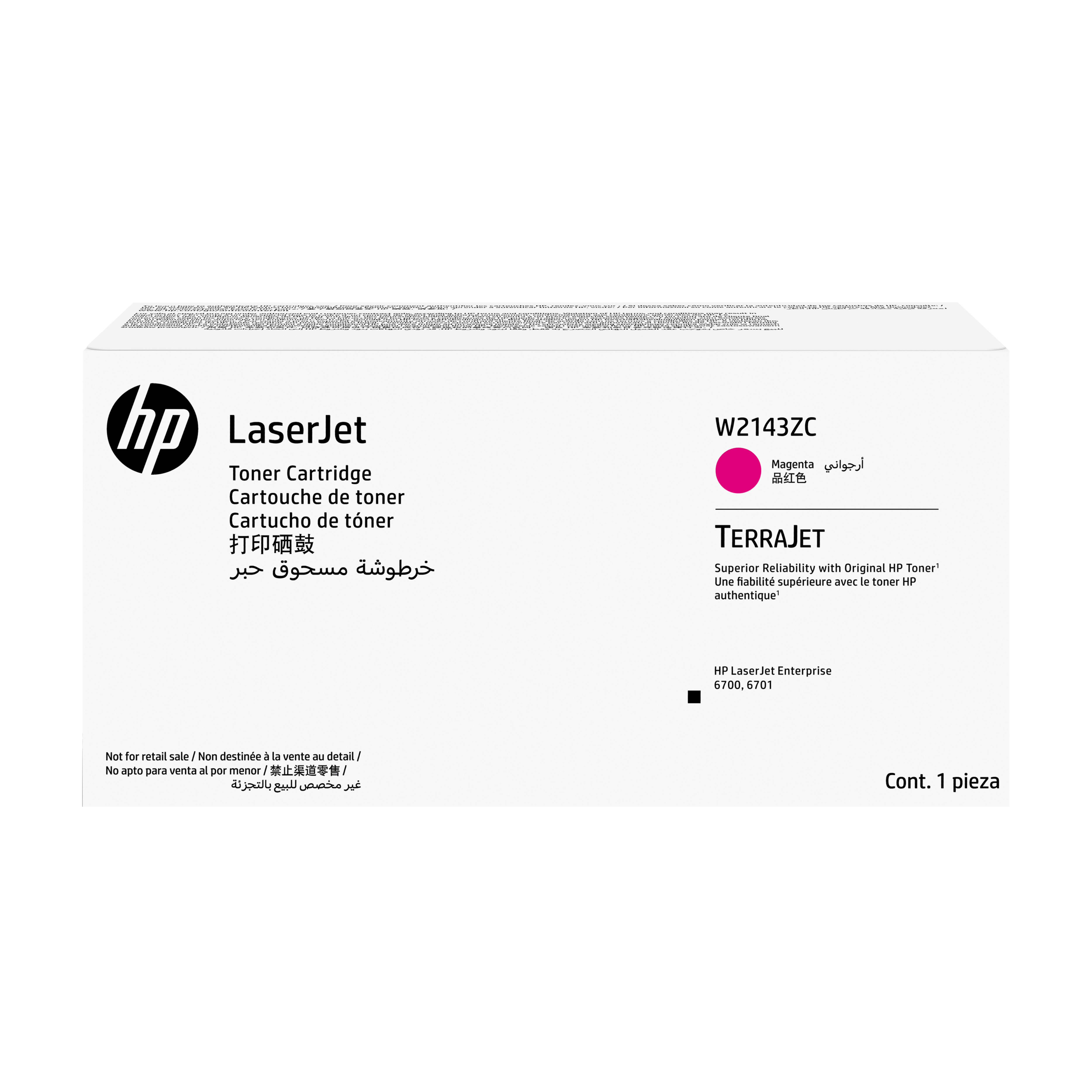 HP Cartuccia toner LaserJet originale contrattuale W2143ZC magenta, …
