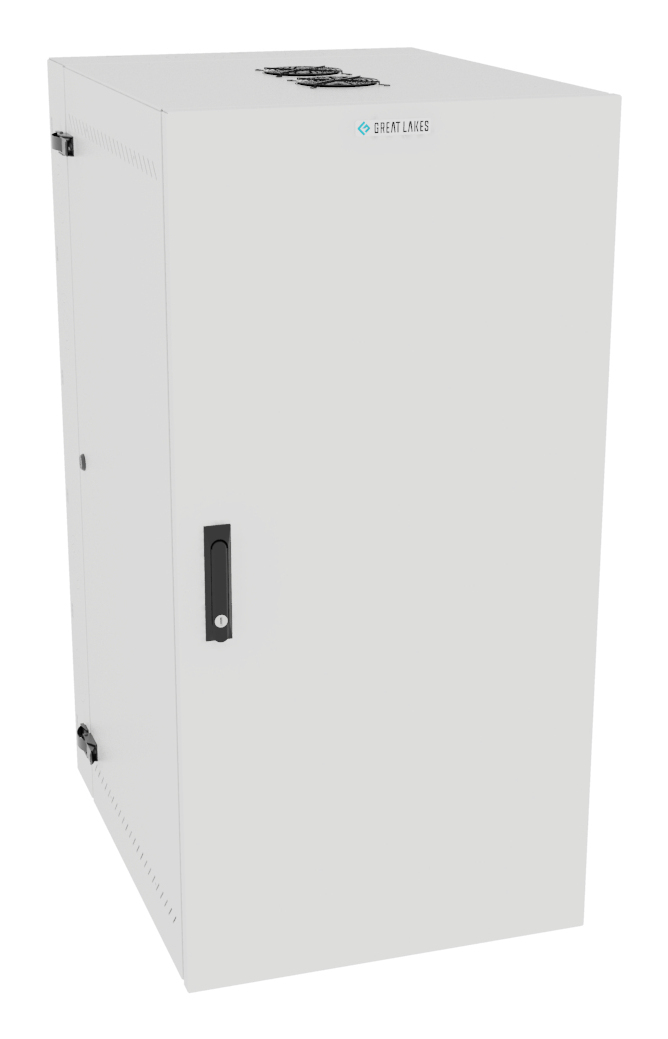 Vertiv VR Rack GL48WMCMS-W-SH-AF-CM rack cabinet 25U Wall mounted rack White