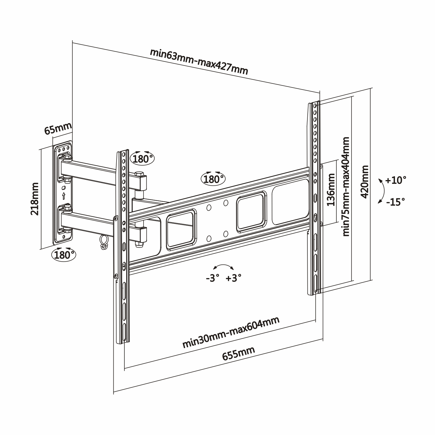 AISENS WT70TSLE-021 TV mount/stand – image 7