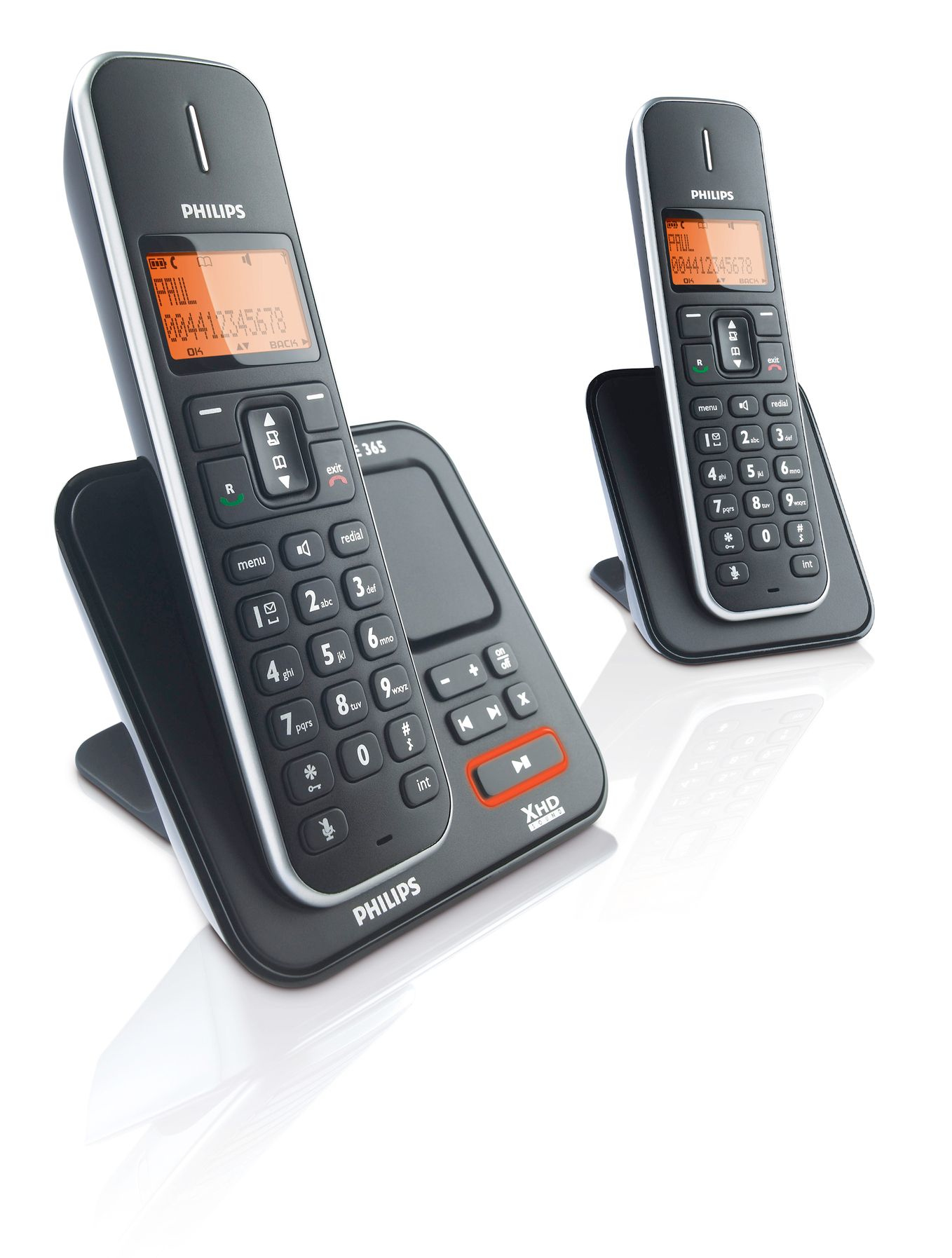 Philips Perfect sound SE3652B/78 telephone Caller ID Black, White