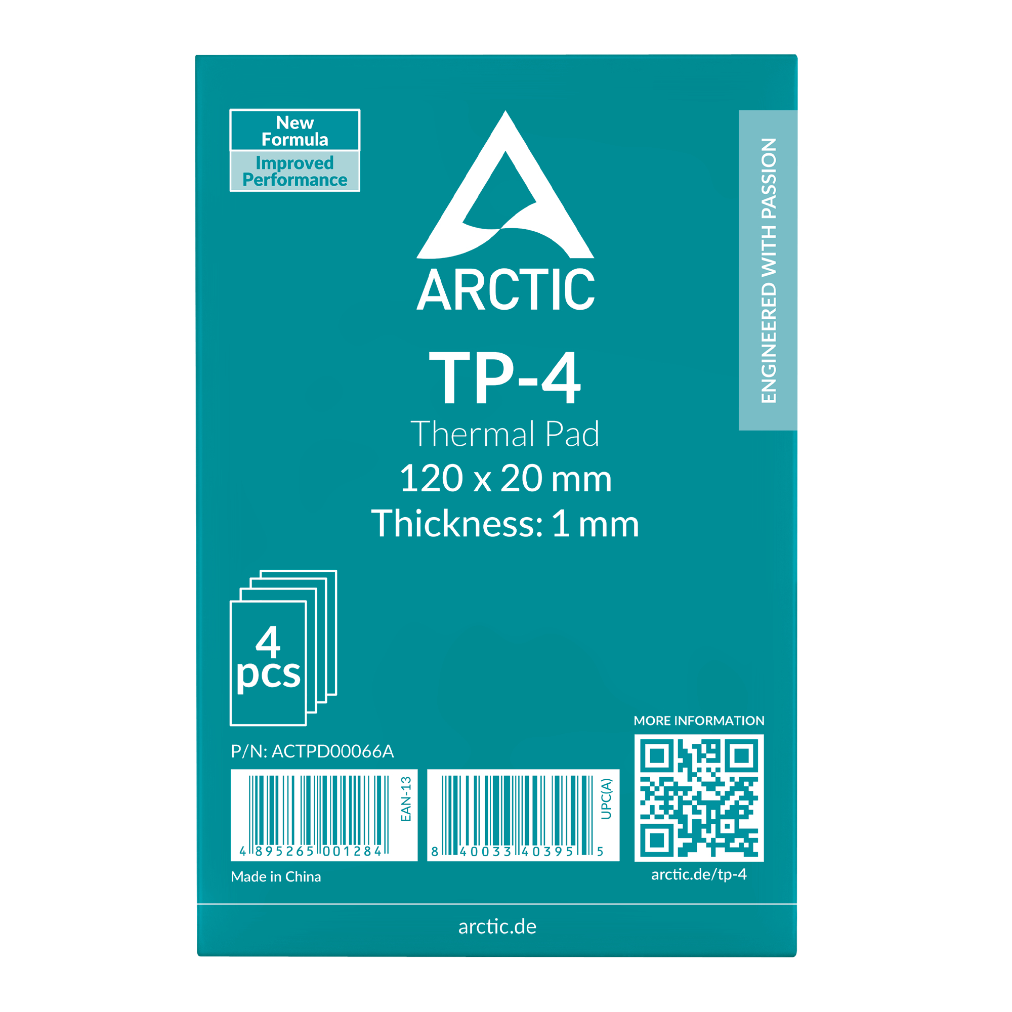 ARCTIC Thermal Pad TP-4 120*20mm (1,0mm) 4erPack