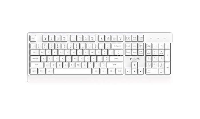 Philips 3000 series SPK6347W/93 keyboard Office RF Wireless QWERTY English White