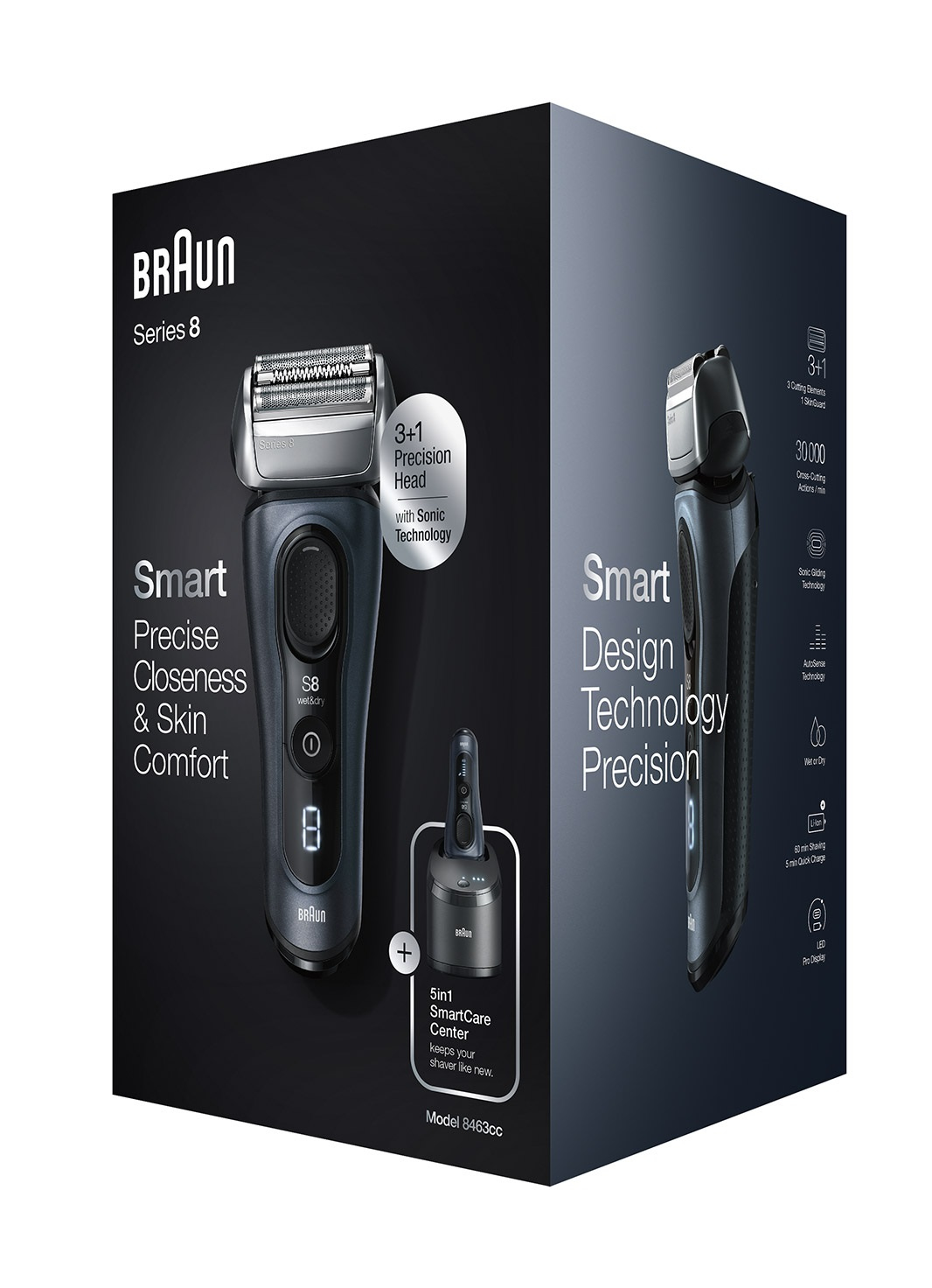 Braun Series 8 8463cc Foil shaver Trimmer Grey – image 2