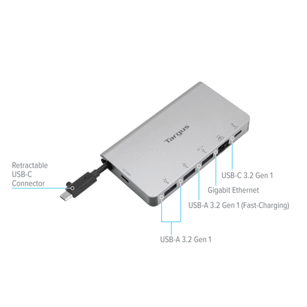 Targus ACA951USZ laptop dock/port replicator USB 3.2 Gen 1 (3.1 Gen 1) Type-C Silver – image 9