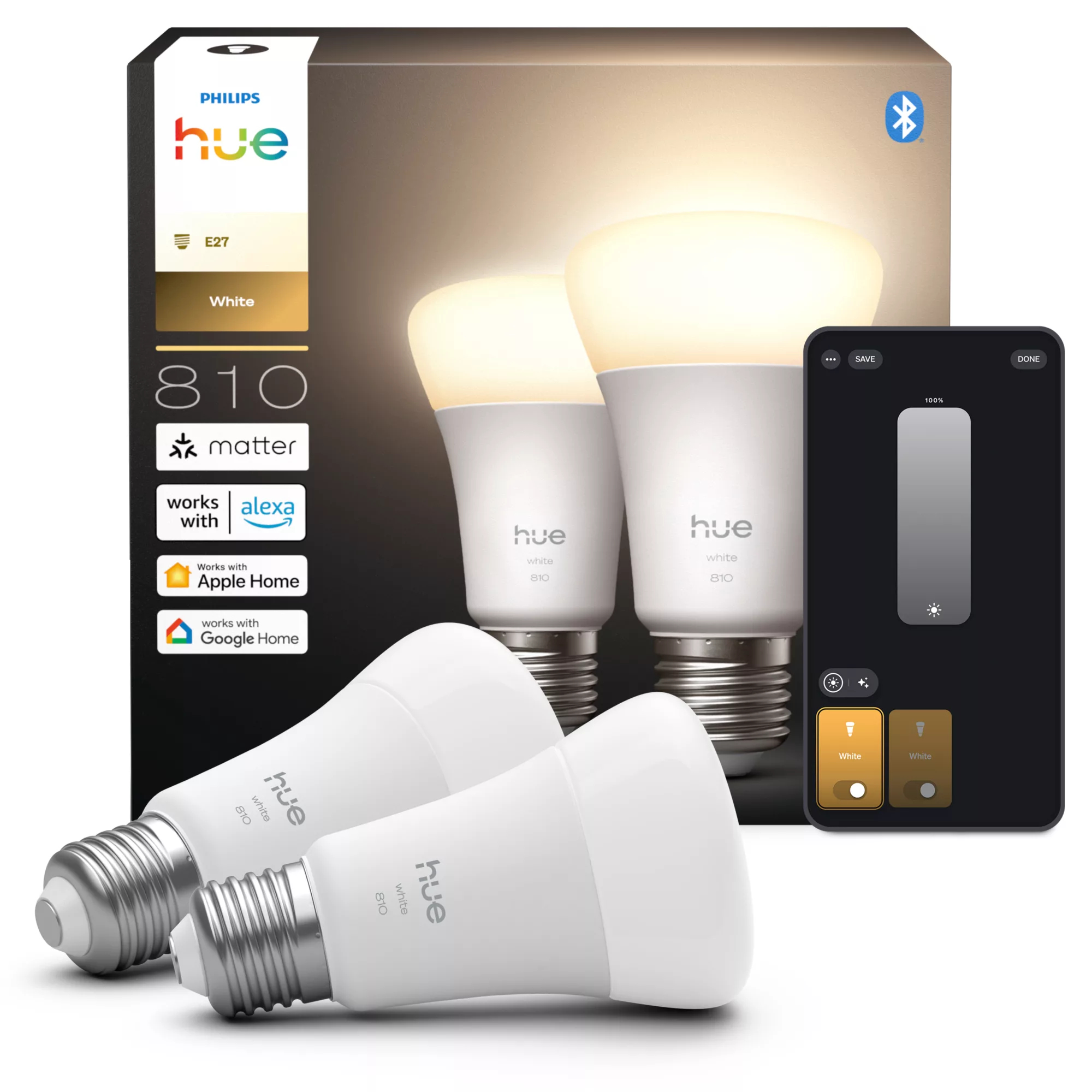 Philips by Signify Philips A60 – E27 smart bulb – 810 (2-pack) – image 3