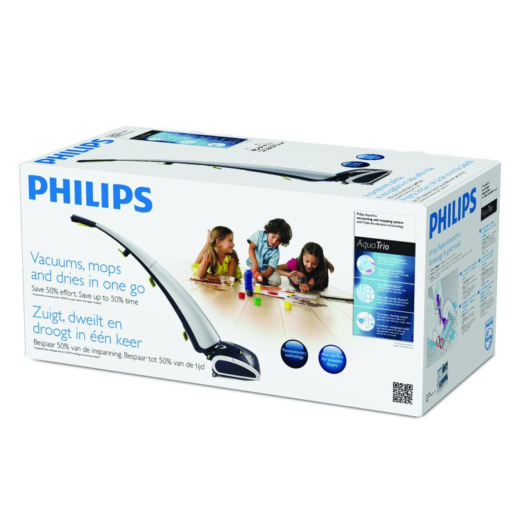 Philips AquaTrio FC7070/61 stick vacuum/electric broom Upright vacuum Dry&wet Bagless – image 2