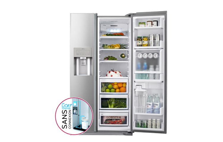 LG GW-P2423NS side-by-side refrigerator Freestanding – image 2