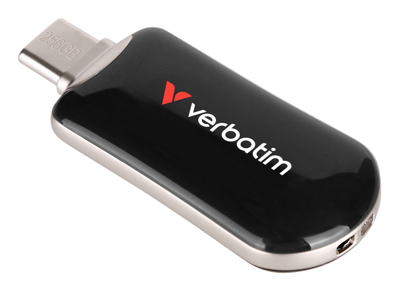 USB-Stick 256GB Verbatim 3.2 Typ C Plectra Flash Drive black USB-Stick