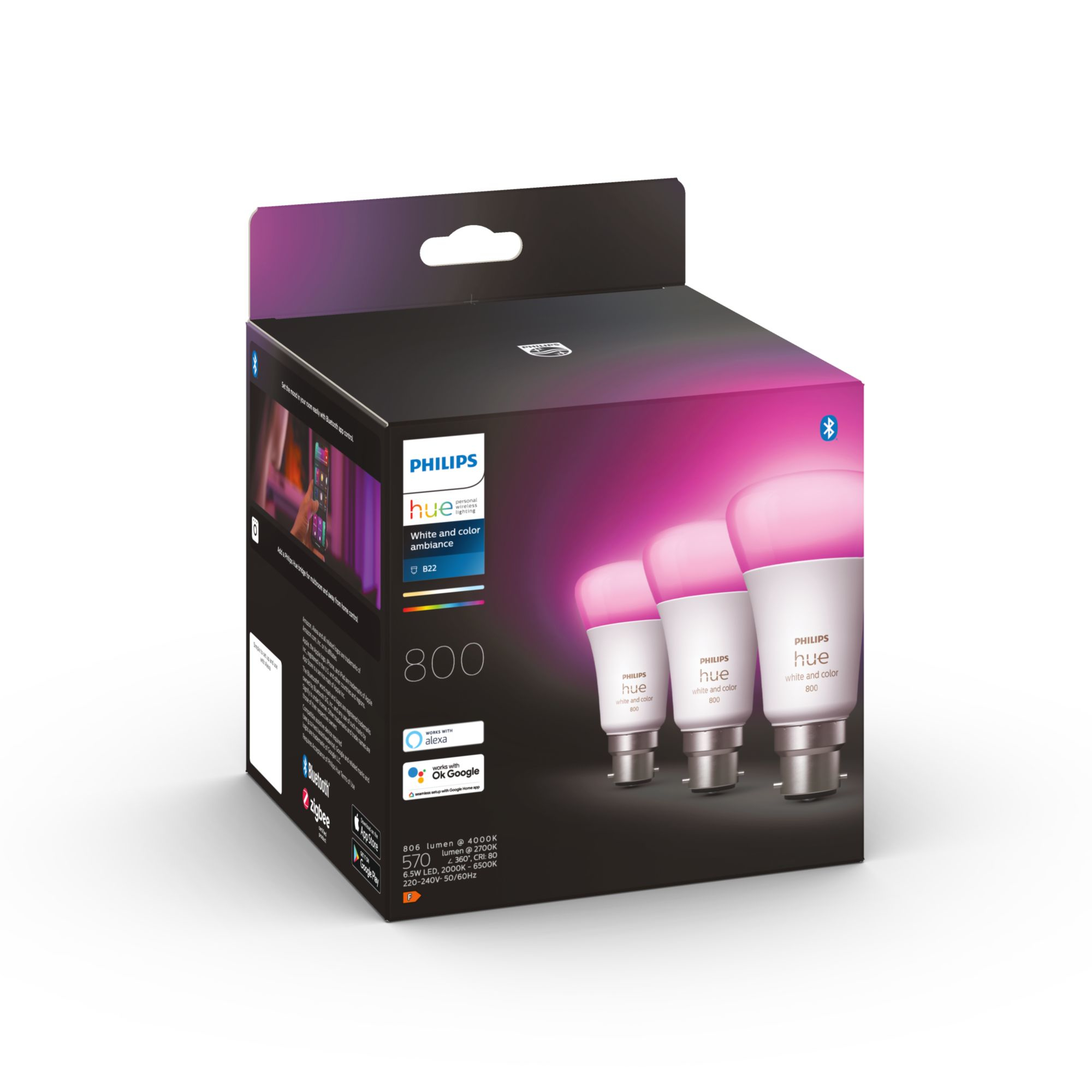 Philips by Signify Philips Hue White and colour ambience 8719514328440 Smart bulb Bluetooth/Zigbee – image 3