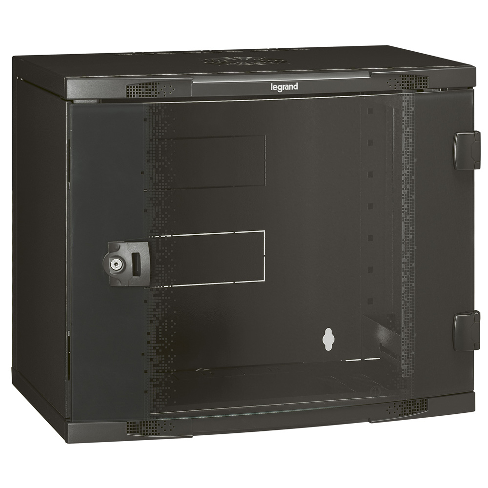 Legrand 046206 rack cabinet 9U Wall mounted rack Black