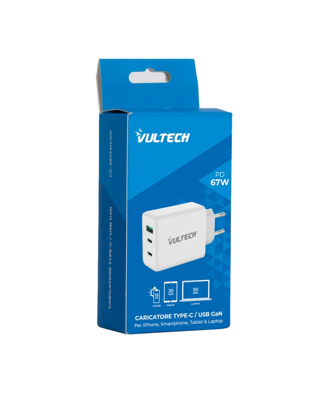 Vultech CC-367PDCUGWH mobile device charger Universal White AC Fast charging Indoor – image 4