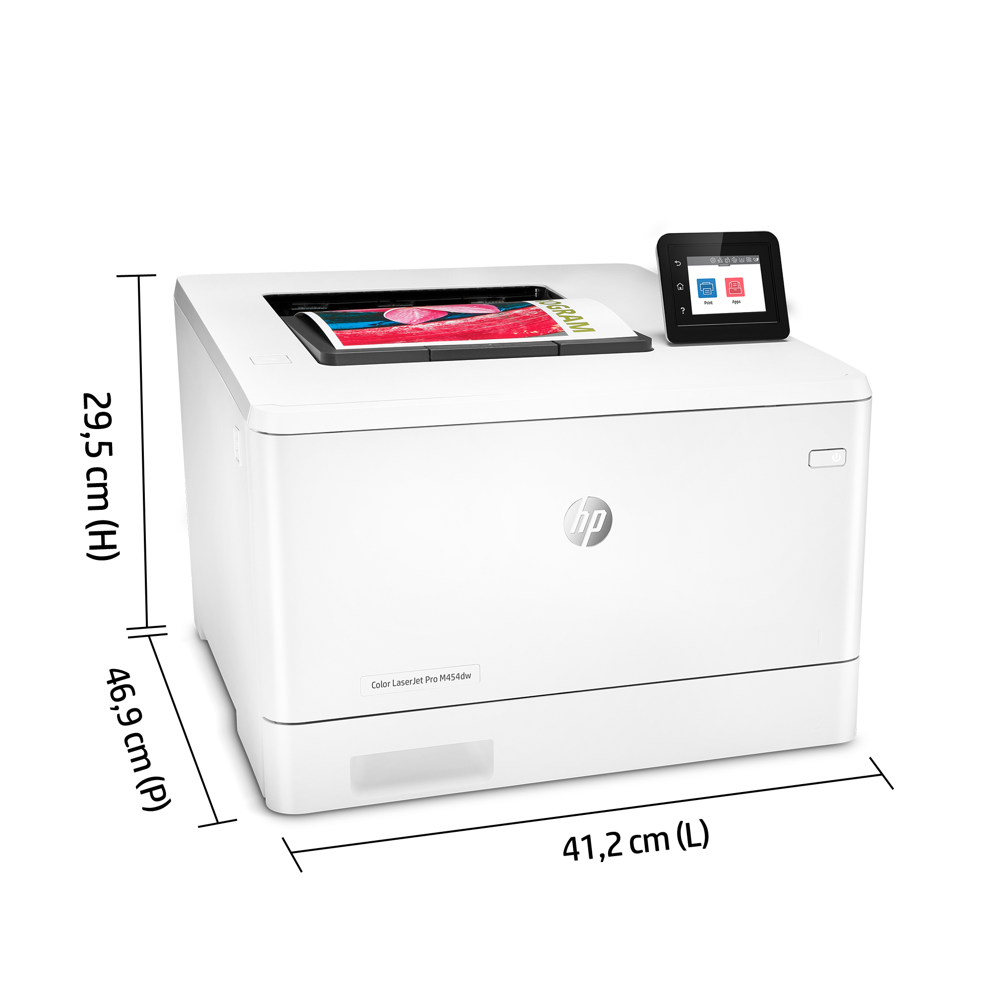 HP LaserJet Pro M454dw Wireless Color Printer, Duplex. Print technology: Laser, Maximum resolution: 600 x 600 DPI, Print s