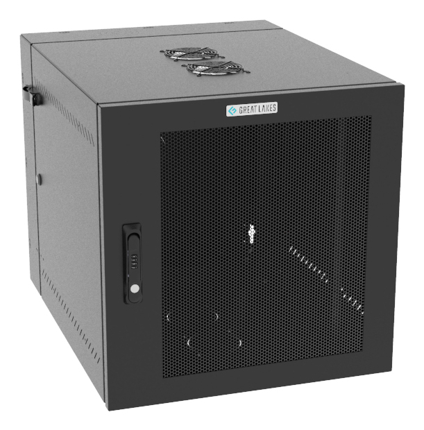 Vertiv VR Rack GL24WMCMM-B-SC-AF-00 rack cabinet 12U Wall mounted rack Black – image 1